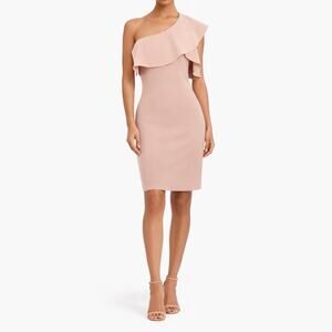 Elizabeth and James Jerard One Shoulder Ponte Dress Size 4